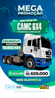 Caminhão Cavalo Trator Camc 6X4 2021 Elétrico Hn4251