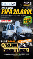 Caminhão Mb Atego 2730 6X4 23/23 Pipa 20.000L Facchini