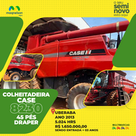 Colheitadeira Case 8230 - Ano 2013