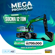 Escavadeira Elétrica 12T Socma Hne120W-El