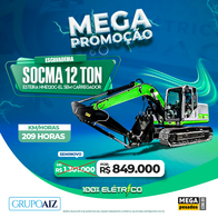 Escavadeira Elétrica 12T Socma Hne120C-El Sem Carregado