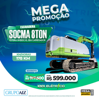 Escavadeira Elétrica 8T Socma Hne80C-El Sem Carregador