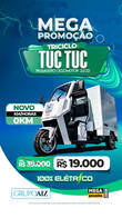 Triciclo Tuc Tuc Passageiro Ciclomotor Elétrico