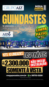 10 Uni Guindaste Modelo Trave45 Ton 4H3M Novos Aizc