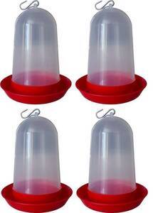 Bebedouro para pintinhos aves 600ml - 4 Peças