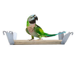 Kit com 02 Suporte para Poleiro de Aves-