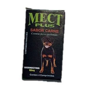 Mect Plus Ivermectina para cães 12mg-Sabor Carne