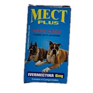 Mect Plus ivermectina para Cães 6mg -Sabor Carne
