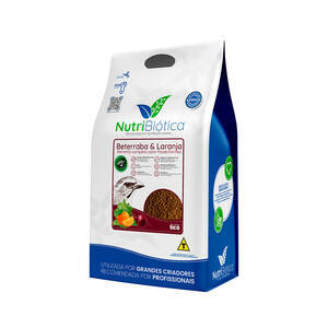 Ração Nutribiotica NATURE Passeriformes Beterraba e Laranja - 5KG
