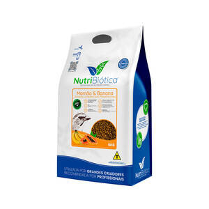 Ração Nutribiotica NATURE Passeriformes Mamão e Banana - 5KG