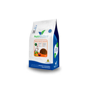Ração Nutribiotica NATURE Psitacídeos Beterraba e Laranja - 300G
