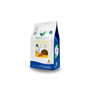 Ração Nutribiotica NATURE Psitacídeos Mamão e Banana - 300G