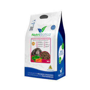 Ração Nutribiotica SUPER PREMIUM Porquinho da India Chinchila e Coelho - 3KG