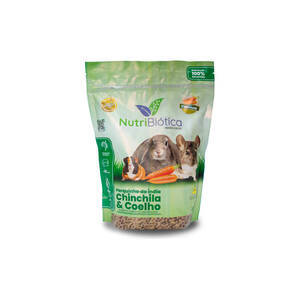 Ração Nutribiotica SUPER PREMIUM Porquinho da India Chinchila e Coelho - 500G