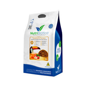 Ração Nutribiotica SUPER PREMIUM Tucano e Turaco Natural - 3KG