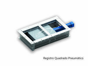 Registro Quadrado Pneumático para Grãos - Tromink