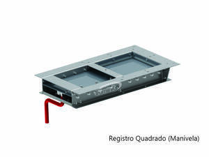 Registro Quadrado com Manivela para Grãos - Tromink