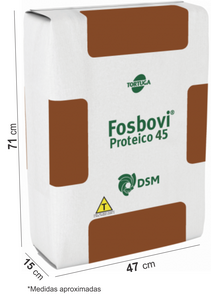 Suplemento Sal Mineral Para Bovinos De Corte A Pasto - Fosbovi® Proteico 45