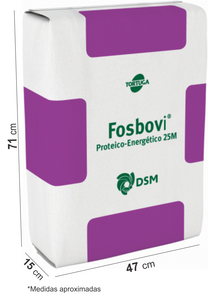 Suplemento Sal Mineral Para Bovinos De Corte A Pasto - Fosbovi® Proteico-Energético 25M
