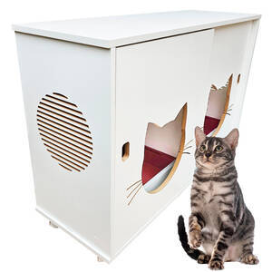 Armário Sanitário Duplo Banheiro Gatos