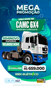 Caminhão Cavalo Trator Camc 6X4 2021 Elétrico Hn4251