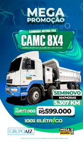 Caminhão Sobre Chassi Camc 8X4 2021 Elétrico Hn3311