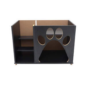 Casa Cama Cachorro Gato Pets Com Escada - Tedy Preto