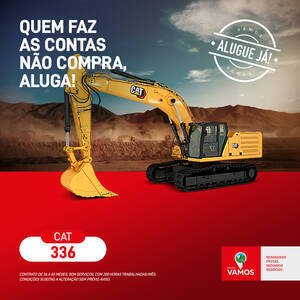 Alugue Escavadeira Caterpillar Escavadeira Hidráulica CAT 336 - Novo