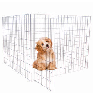 Cercado Grade Canil Cachorro Cães Pet Médio Com Porta