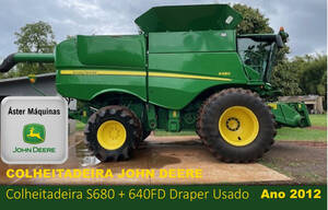 Colheitadeira John Deere S680 Draper 640Fd