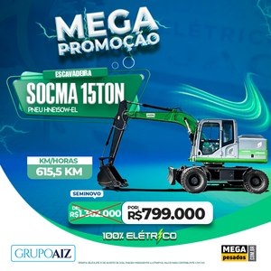 Escavadeira Elétrica 15T Socma Hne150W-El