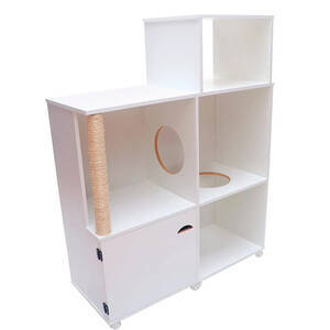 Estante Armário Casa Cama Toca Arranhador Gato Pet Rack