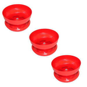 Kit 3 Comedouros Automático Pintinhos Frango-Plástico