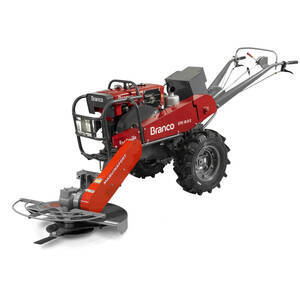 Micro Trator Branco Btd 18 De 18Hp E Roçadeira Frontal
