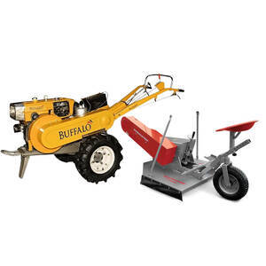Microtrator Buffalo Bfde 180 De 18Hp E Roçadeira Agt900