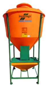 Min-P 500 C/ Base Motor Superior Misturador De Ração