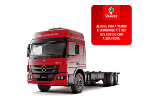 Alugue Caminhão Mercedes Benz Atego 2430 6X2 Truck Chassi