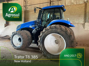 Trator New Holland T8.385 Com Piloto Automático