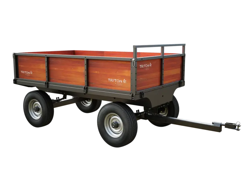 Carreta Agrícola De Madeira 4T Rodado Duplo E Sem Pneus
